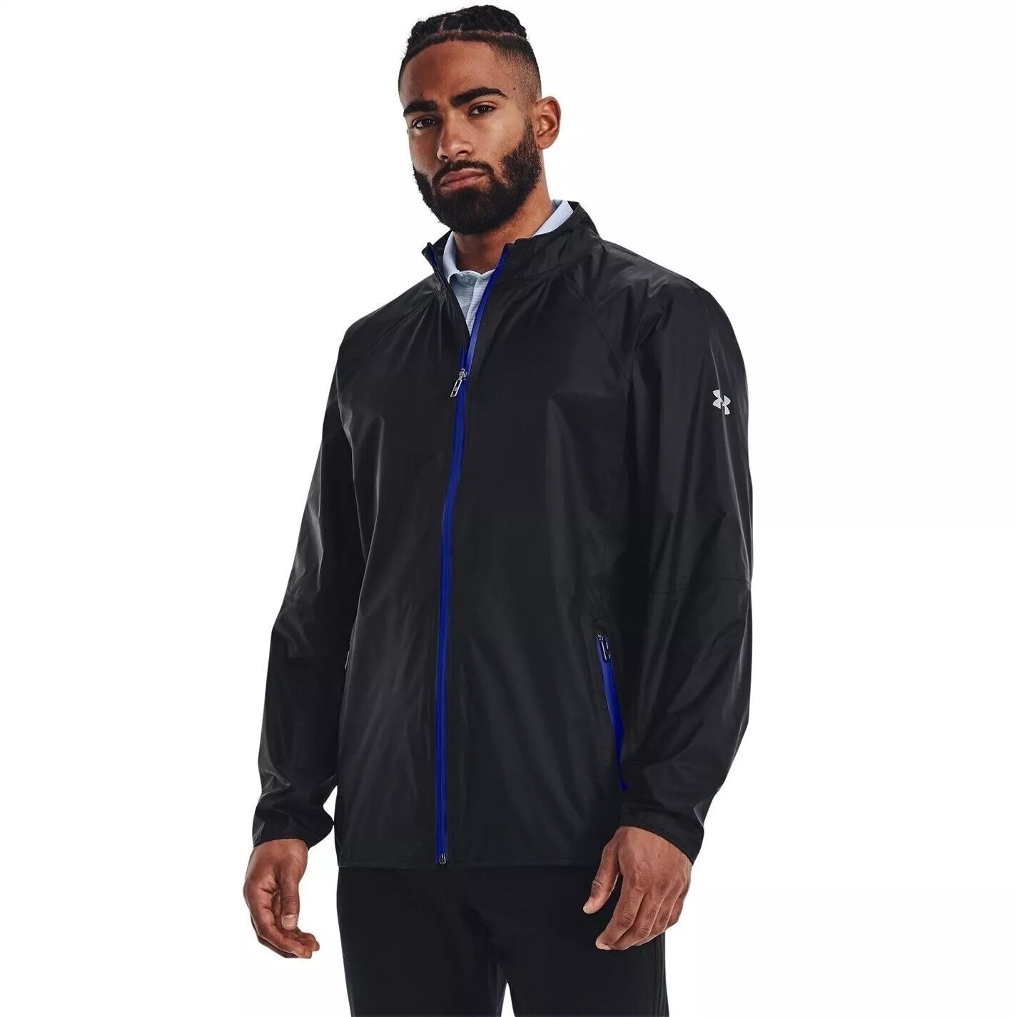 Under Armour Golf Repel Wind & Waterproof Rain Jacket, Black, NEW, RRP £149.99