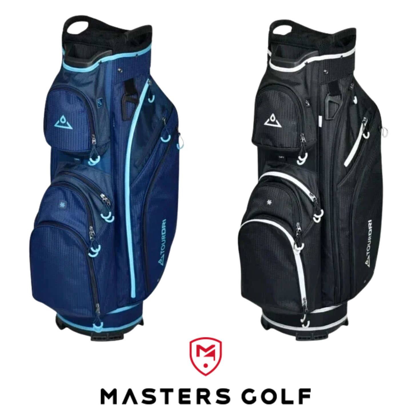 Masters Golf 10.5" TourDri Lightweight Trolley Cart Bag, Navy or Black.