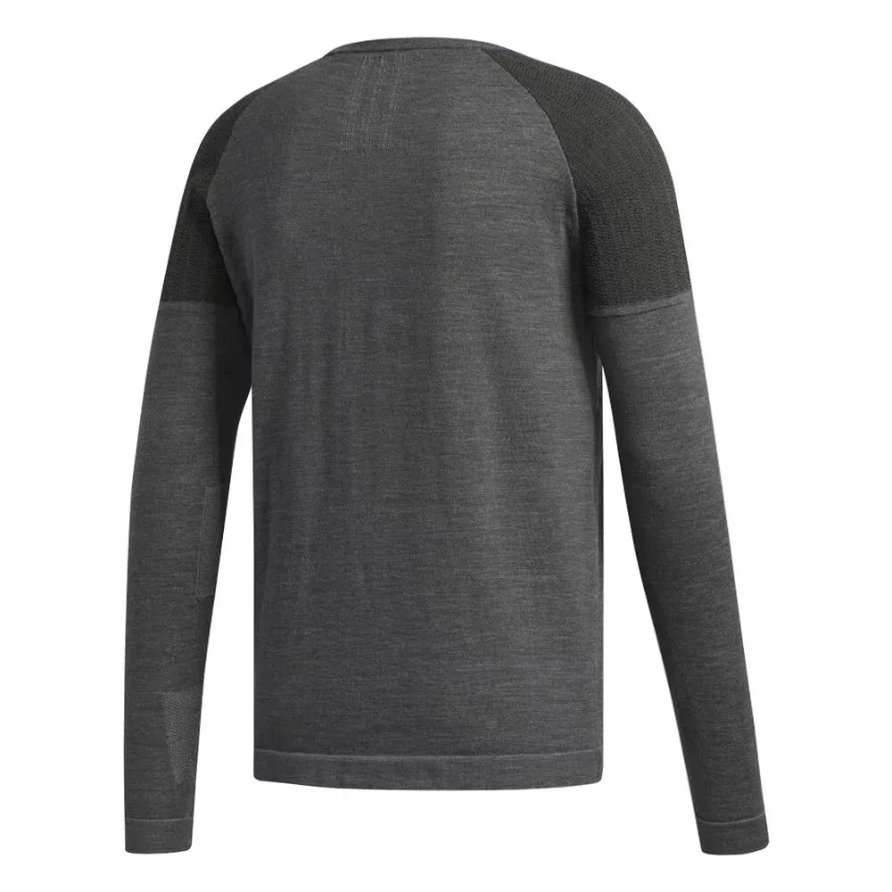 adidas Golf Primeknit Crewneck Woolblend Sweater, Grey, NEW, RRP £79.99
