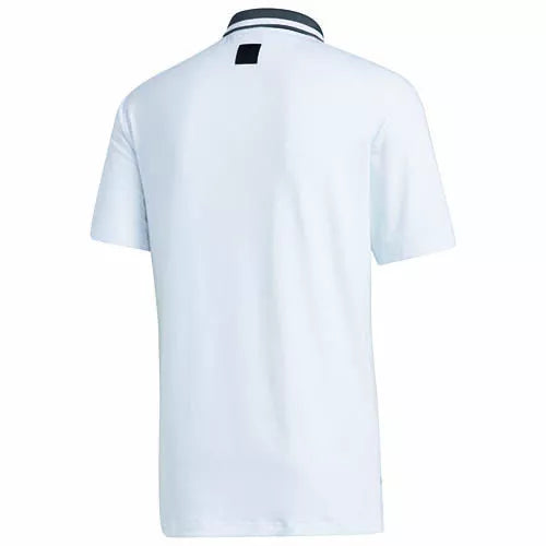 adidas Golf Adicross Heather Polo Shirt, White/Grey, NEW, RRP £39.99