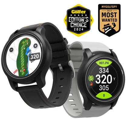 GOLFBUDDY aim W12 Golf GPS Watch, 2 Straps Included.