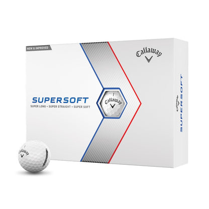 Callaway Supersoft Golf Balls, White, 12 Ball Pack.