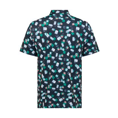 Original Penguin Pete's Travel Tag Caddy Polo Shirt, Black Multi