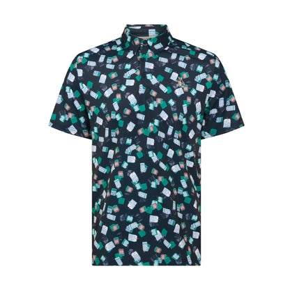 Original Penguin Pete's Travel Tag Caddy Polo Shirt, Black Multi