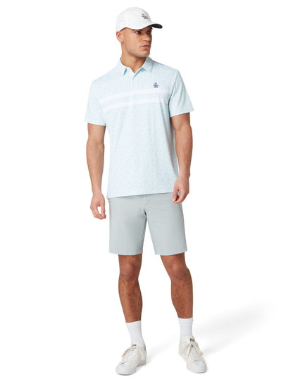 Original Penguin Engineered Novelty Striped Polo Shirt, White Multi or Blue Multi.