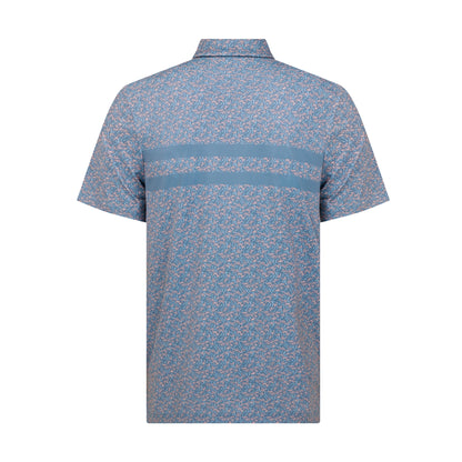 Original Penguin Engineered Novelty Striped Polo Shirt, White Multi or Blue Multi.