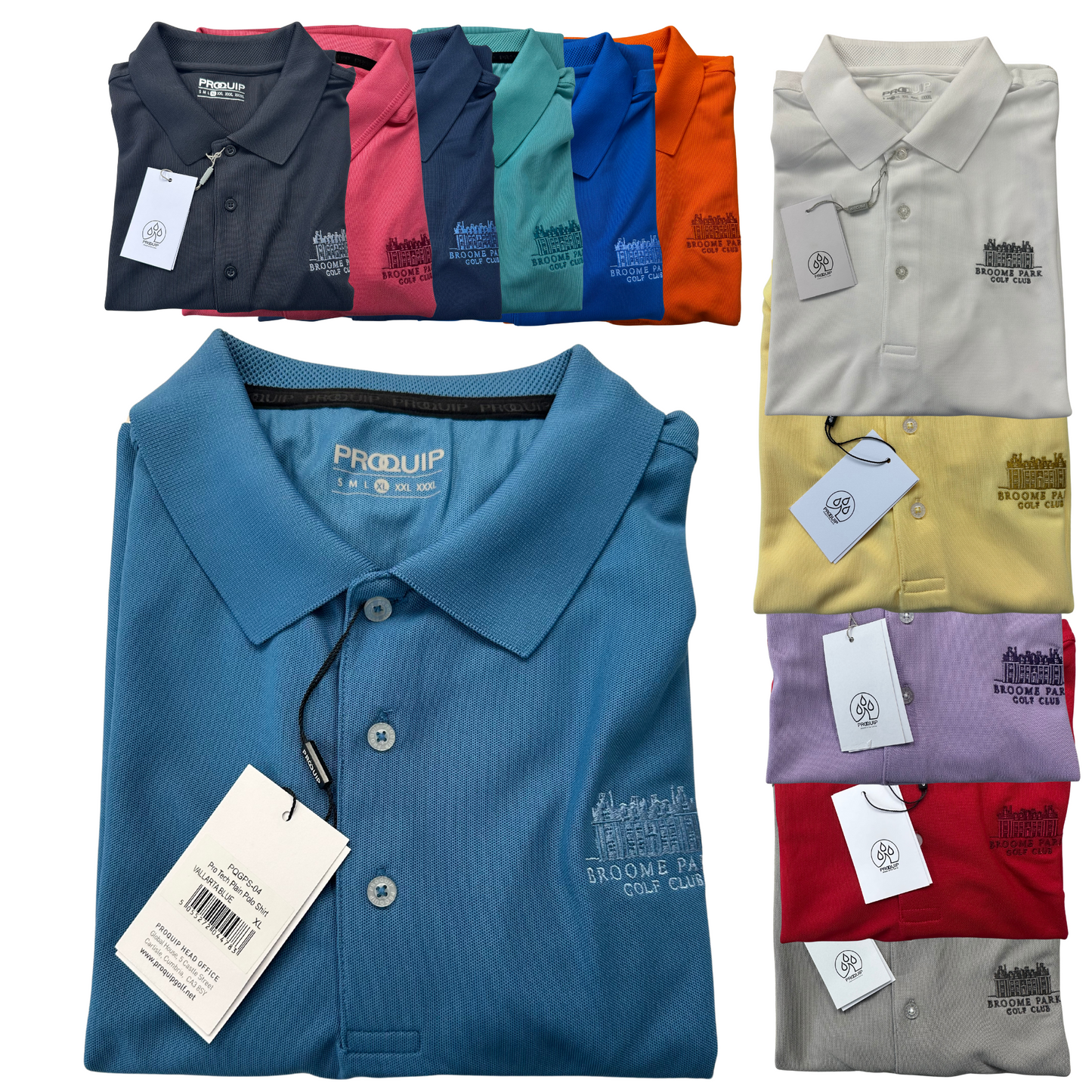 Broome Park Logo ProQuip Pro Tech Polo Shirt, SALE