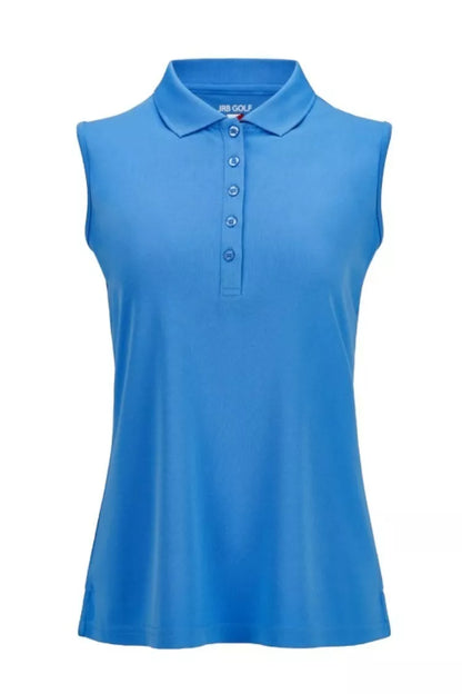 JRB Golf Sleeveless Stretch Polo Shirt, Yellow or Cornflower Blue